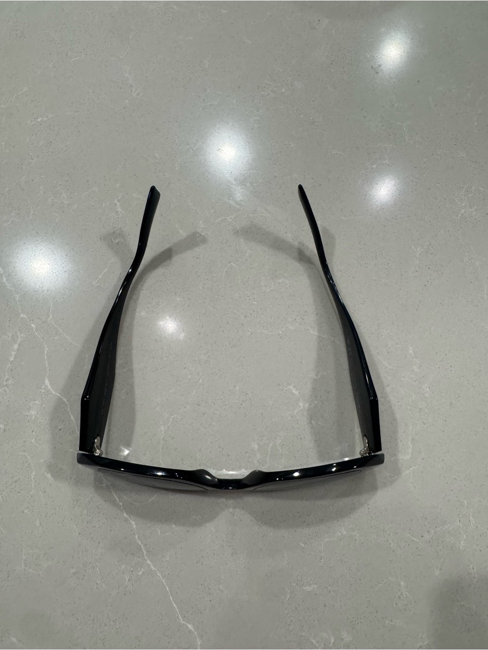 PRADA Black Women's Rectangle Sunglasses - Classic Fashion Shades - Picture 4 of 4